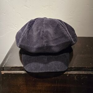 Women's Navy Corduroy Cap